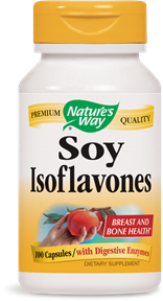 Non-GMO Soylife Isoflavones with digestive enzymes supporting breast, heart, prostate and colon health. Also benefits symptoms of menopause..